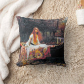 ジョン・ウィリアム・ウォーターハウス・シャロット卿夫人 クッション (ブランケット)