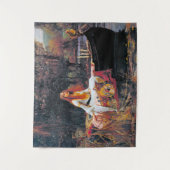 ジョン・ウィリアム・ウォーターハウス・シャロット卿夫人 タペストリー (正面)