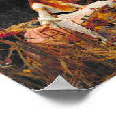 ジョン・ウィリアム・ウォーターハウス – シャロット夫人 ポスター (角)