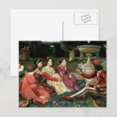 ジョン・ウィリアム・ウォーターハウス – デカメロンの物語 ポストカード (正面/裏面)