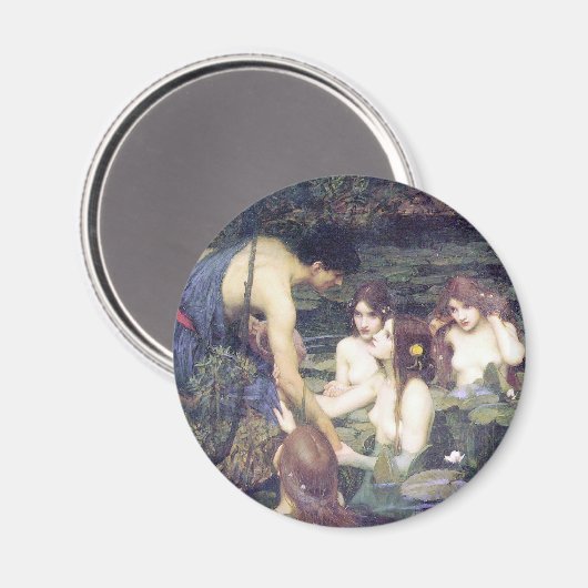 ジョン・ウィリアム・ウォーターハウス – ハイラスとニンフ マグネット (正面/裏面)