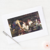 ジョン・ウィリアム・ウォーターハウス・ハイラスとニンフ 長方形シール (封筒)