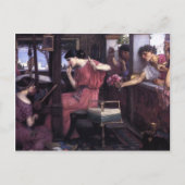 ジョン・ウィリアム・ウォーターハウス – ペネローペと求婚者 ポストカード (正面)