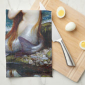 ジョン・ウィリアム・ウォーターハウス・マーメイド キッチンタオル (四つ折り)