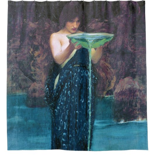 ジョン・ウィリアム・ウォーターハウス・ラメンティ・サーチェ シャワーカーテン (正面)