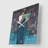 ジョン・ウィリアム・ウォーターハウス・ラメンティ・サーチェ スクエア壁時計 (傾斜)