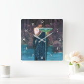 ジョン・ウィリアム・ウォーターハウス・ラメンティ・サーチェ スクエア壁時計 (ホーム)