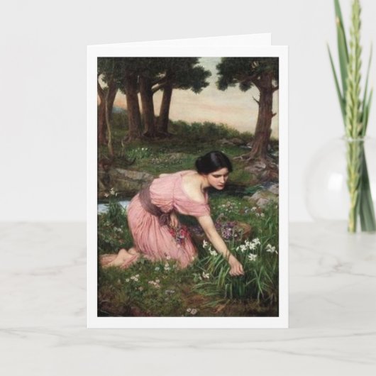 ジョン・ウィリアム・ウォーターハウス – 春・スプレッド… カード (正面)