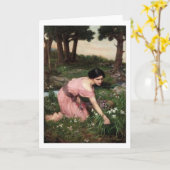 ジョン・ウィリアム・ウォーターハウス – 春・スプレッド… カード (黄色い花)