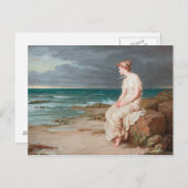 ジョン・ウィリアム・ウォーターハウス- Miranda ポストカード (正面/裏面)