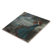 ジョン・ウィリアム・ウォーターハウス- Miranda -暴風雨 タイル (側面)