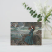 ジョン・ウィリアム・ウォーターハウス- Miranda -暴風雨 ポストカード (スタンド正面)