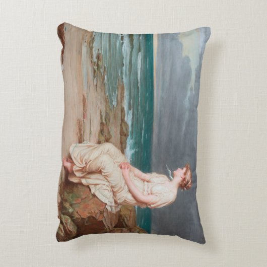 ジョン・ウィリアム・ウォーターハウスMirandaのアクセントの枕 アクセントクッション (裏面(縦))