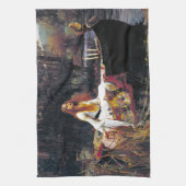 ジョン・ウィリアム・ウォーターハウスThe Lady Of Shalott キッチンタオル (縦)