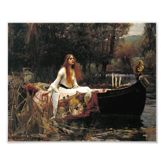 ジョン・ウィリアム・ウォーターハウスThe Lady Of Shalott フォトプリント (正面)