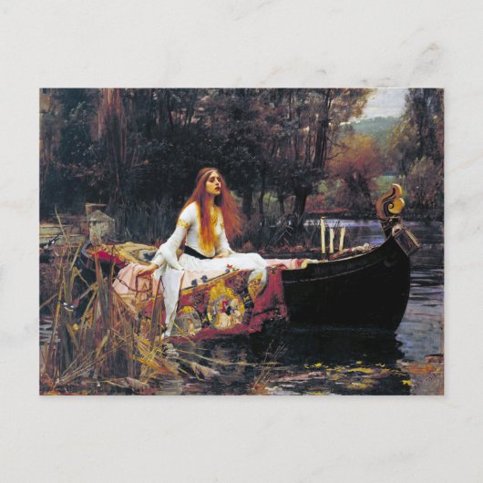 ジョン・ウィリアム・ウォーターハウスThe Lady Of Shalott ポストカード (正面)