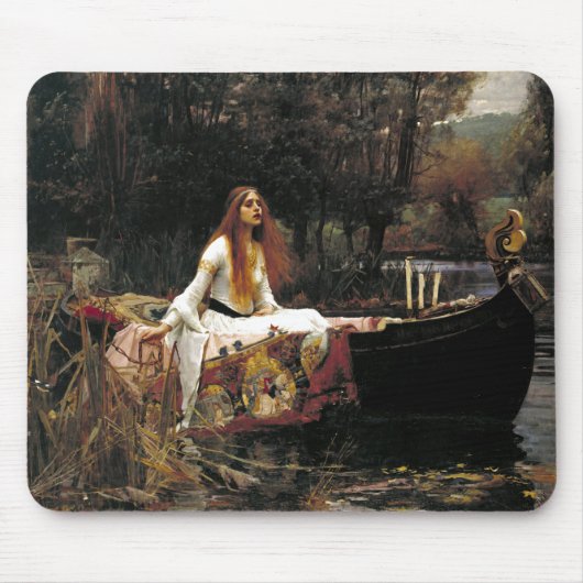 ジョン・ウィリアム・ウォーターハウスThe Lady Of Shalott マウスパッド (正面)