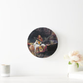 ジョン・ウィリアム・ウォーターハウスThe Lady Of Shalott ラウンド壁時計 (ホーム)