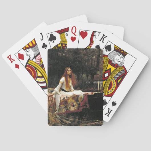 ジョン・ウィリアム・ウォーターハウスThe Lady Of Shalott (1888) トランプ (裏面)