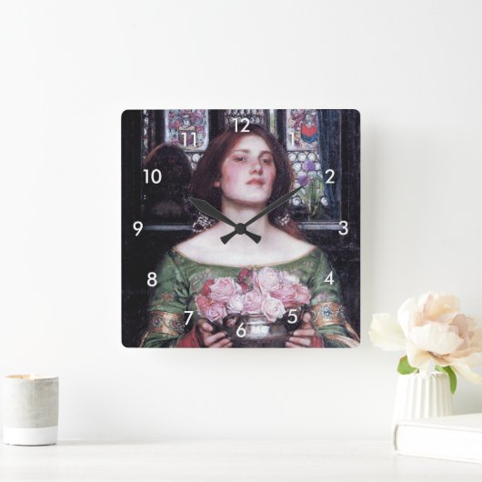 ジョン・ウィリアム・バラズ・ウォーターハウス スクエア壁時計 (ホーム)