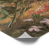 ジョン・ウィリアム・ヒルによる鳥の巣と犬のバラ ポスター (角)