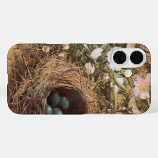 ジョン・ウィリアム・ヒルによる鳥の巣と犬のバラ Case-Mate iPhoneケース (裏面 (横))