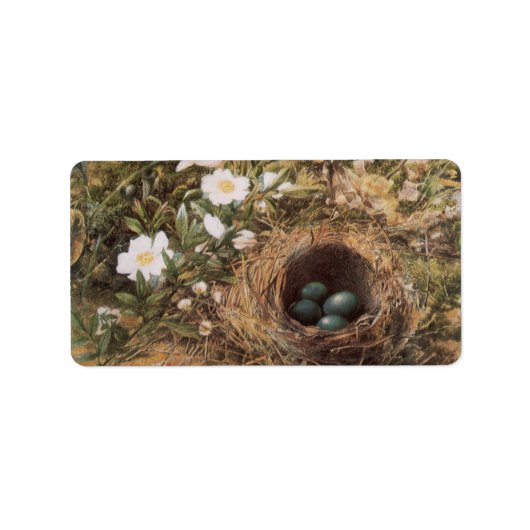 ジョン・ウィリアム・ヒルの「鳥の巣と野ばら」 ラベル (正面)