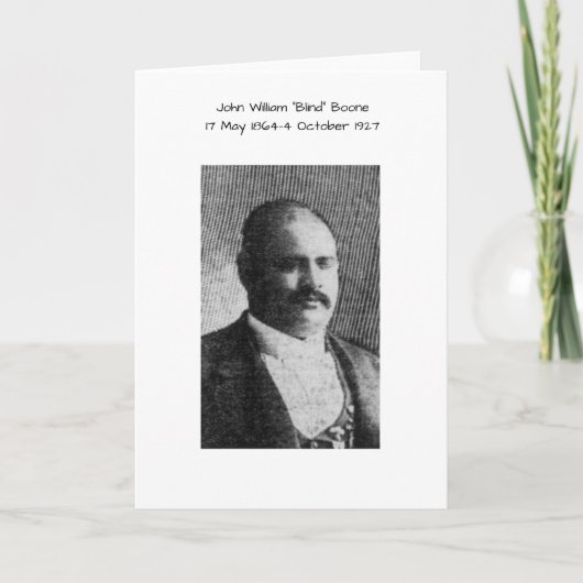 ジョン・ウィリアム「ブラインド」ブーン カード (正面)