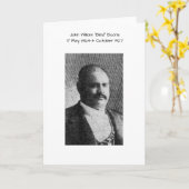 ジョン・ウィリアム「ブラインド」ブーン カード (黄色い花)