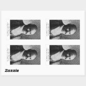 ジョン・ウィリアム「ブラインド」ブーン 長方形シール (シート)