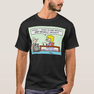 ジョン・ウィルクス・ブースベネディクトアーノルドの系図学 Tシャツ