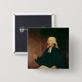 ジョン・ウェスレー1788年のポートレート 缶バッジ (正面&裏面)