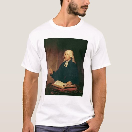 ジョン・ウェスレー1788年のポートレート Tシャツ (正面)