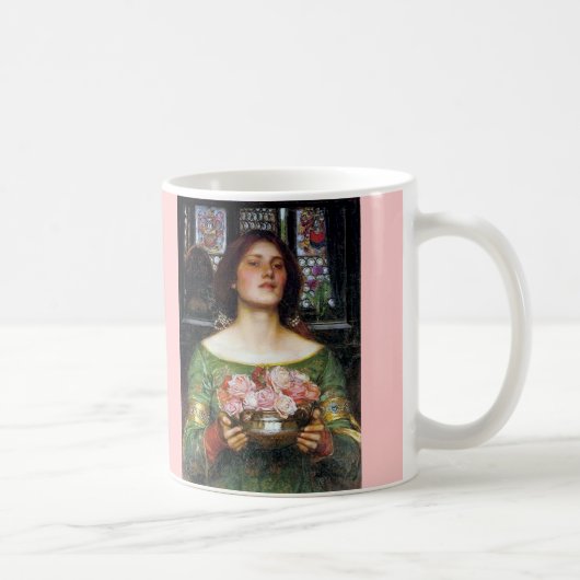 ジョン・ウォーターハウス - 『若き日の思い出(集めよ、薔薇のつぼみ)』 コーヒーマグカップ (右)