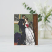 ジョン・エベレット・ミレー - 黒いブランズウィッカー ポストカード (スタンド正面)