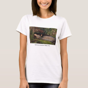 ジョン・エヴァレット・ミレー著オフェリア Tシャツ
