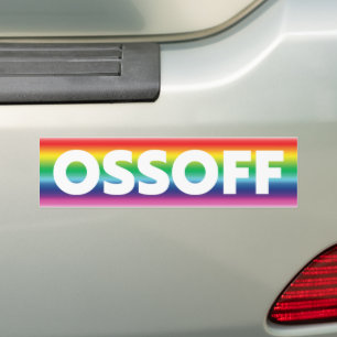 ジョン・オッソフ・ジョージア上院ランオフプライドlgbt bumper バンパーステッカー