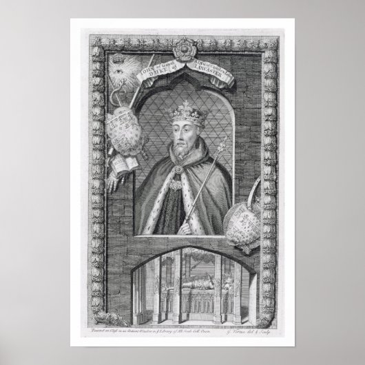 ジョン・オブ・ギャント、ランカスター公(1340年~99年) ポスター (正面)