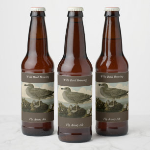 ジョン・オードボンの『アメリカの鳥』からのニシン・カモメ ビールラベル