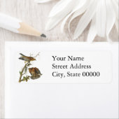 ジョン・オードボン、赤い猫背のタカ ラベル (インサイチュ)