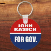 ジョン・カシヒ知事 キーホルダー (正面)