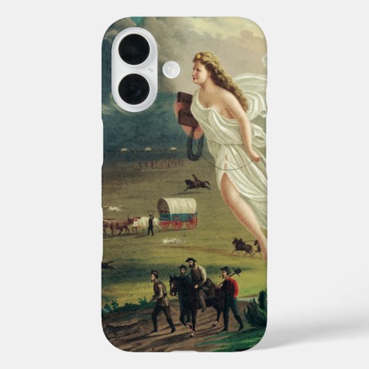 ジョン・ガストによるアメリカの進歩 Case-Mate iPhoneケース (裏面)