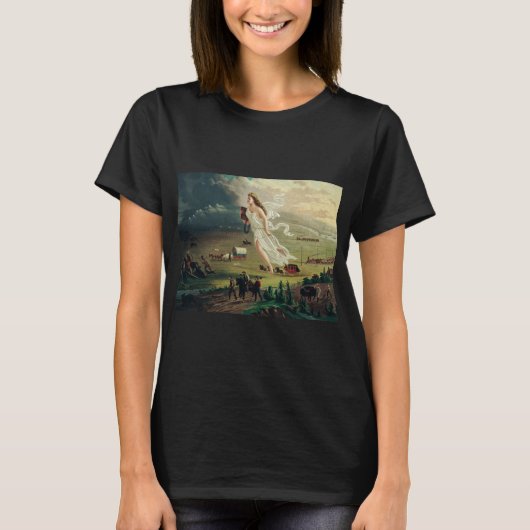 ジョン・ガストによるアメリカの進歩 Tシャツ (正面)