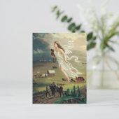 ジョン・ガストの「アメリカの進歩」 ポストカード (スタンド正面)