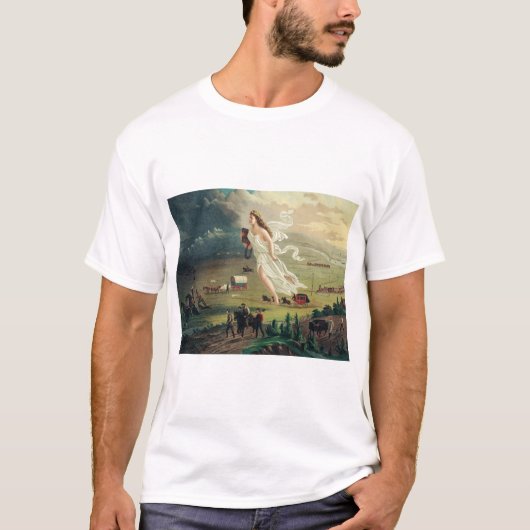 ジョン・ガストの「アメリカの進歩」 Tシャツ (正面)