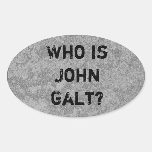 ジョン・ガルトって誰だ? 楕円形シール (正面)