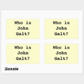 ジョン・ガルトって誰だ？ 長方形シール (シート)