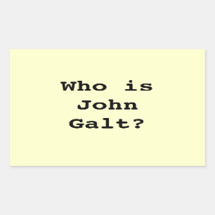 ジョン・ガルトって誰だ? 長方形シール