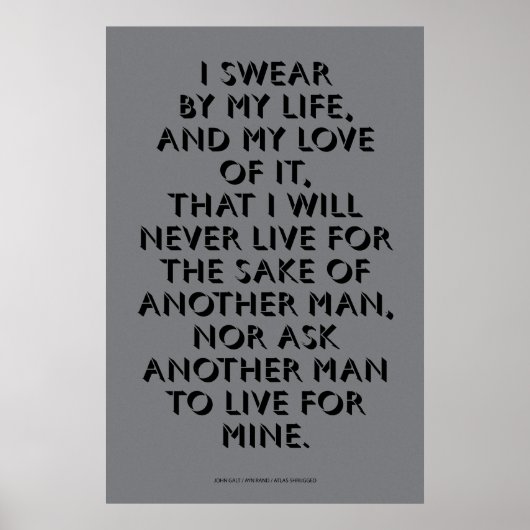 ジョン・ガルトの誓約 ポスター (正面)