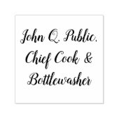 ジョン・キュー・パブリック、任意の名前またはテキストにカスタマイズ可能 セルフインキングスタンプ (デザイン)